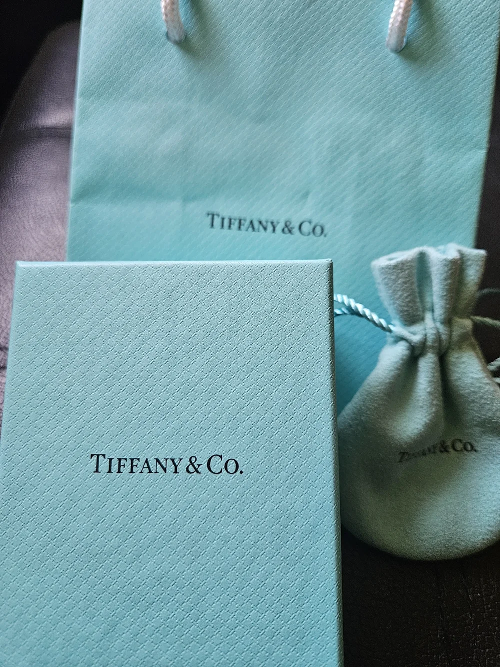 Tiffany & Co. Silver Keyhole Accent Band - Silver